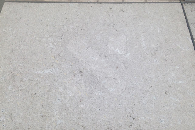 New Valverde grey limestone sandblasted